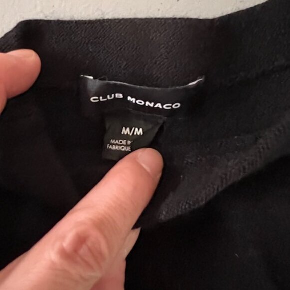 Club Monaco Light Black 100% Wool Sweater Sz M in Excellent Condition - Picture 3 of 3